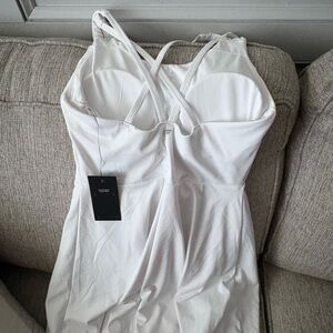 Fabletics Strapless White Dress